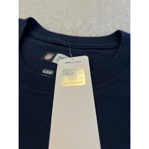 NFL Team Apparel New England Patriots T-Shirt Men's Large Blue Football Tee NWT - Picture 4 of 11